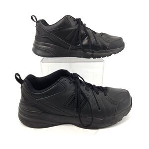 New Balance 608v5 Shoes Men Size 10 2E Wide Triple Black Slip Resistant